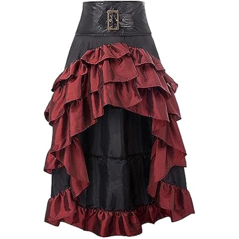 FeMereina Women's Gothic Steampunk Skirt Cover