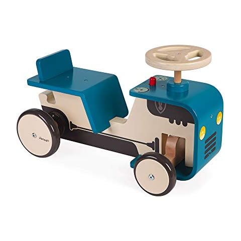 Janod - Traktor Rutscher aus Holz Cover