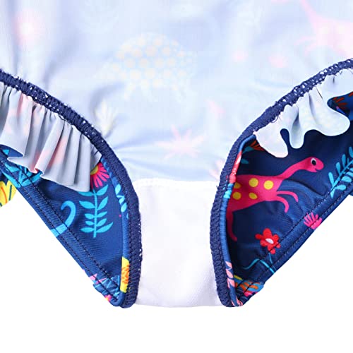 Image of XFGIRLS Baby /Toddler Girls Swimsuit Long Sleeve One-Piece Bathing Suit Rash Guard for Kids UPF 50+ Swimwear
