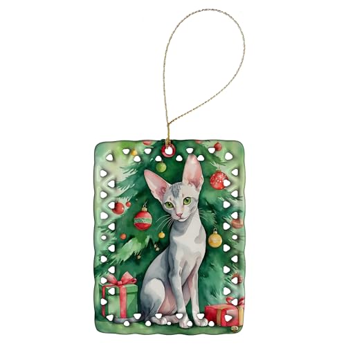 Caroline's Treasures Oriental Shorthair Cat by The Christmas Tree Porcelain