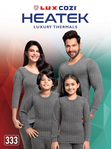 Image of Lux Cozi HEATEK Women's Ultra Soft Cotton 3 /4th Sleeves Thermal Top | Enhanced Flexibility | Deep Neck Ideal for Layering | Pack of 1