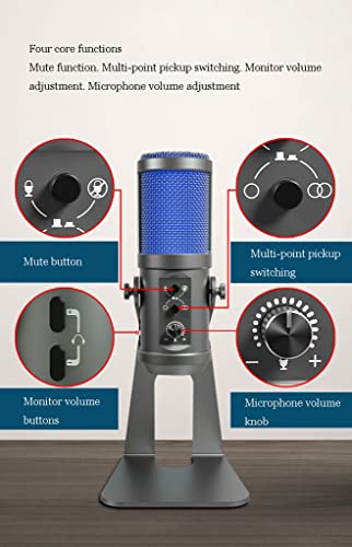 Microphone USB stéréophonie à directivité commutable multi-point et compatibilité intelligente - 8
