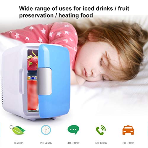 FHJZXDGHNXFGH Home Mini-koelkast, 4 liter, dubbel gebruik, lage noise-koelkast, auto, vriezer, thermische warmte, bewaardoos, koude ijsbox - Afbeelding 8
