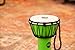 Meinl Percussion Junior Djembe Hand Drum Circle Instrument, Synthetic Shell and Head — NOT Made in China — Compact Size Rope Tuned, 2-Year Warranty (JRD-G)