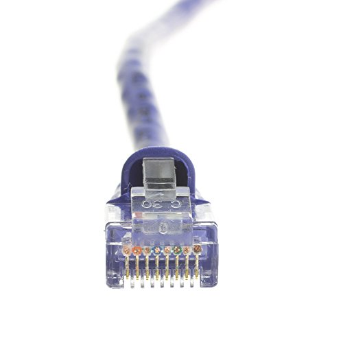 Cablewholesale Cat6 Ethernet Cable, 24Awg, Rj45 Gold Plate Connector, Etl, 4 Pair Stranded Copper, Snagless Boot Unshielded Twisted Pair (Utp) Internet Network Patch Cable, 75 Foot, Purple #TOP3