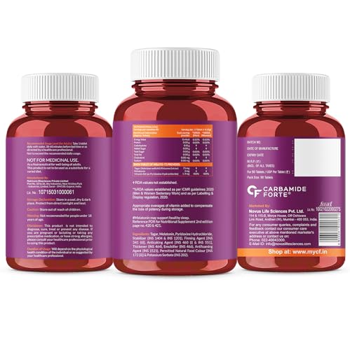 Carbamide Forte Melatonin 3mg with Tagara 75mg - 90 Tablets view 9