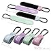 FYGL Stroller Hooks - Leather Buggy Clips, Pushchair Carabiner Clip for Bags, Easy Attachment for Pram, Universal Stroller Clips and Hooks, Stroller Accessories - Macaron (4 Pack)