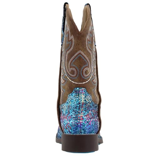 ROPER Western Boots Girls Bling Aztec Glitter Blue 09-018-1225-2063 BU3