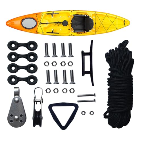 Système de poulie pour kayak élimine la dérive kit stabilité avec paracorde