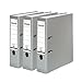 Produktbild Original Falken 3er Pack PP-Color Kunststoff-Ordner. Made in Germany. 8 cm breit DIN A4 grau Vegan Ringordner Aktenordner Briefordner Büroordner Plastikordner Schlitzordner