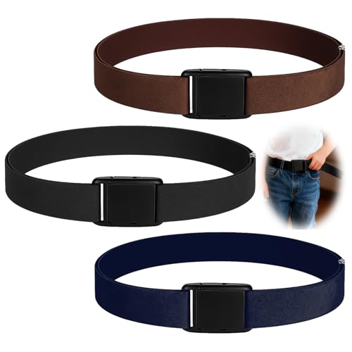 Ruvan 3 Piezas Cinturón Infantil Ajustable, Cinturones Sin