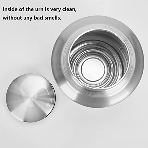 Image of Large Cremation Urns for Ashes Adult Male Female Dad Mom | Silver Large Angel Wings Funeral Cremation Urns for Human Ashes Adult - Woman Men,Decorative Memorial Funeral Burial Urn