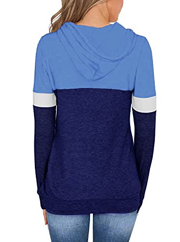 Image of MixShe Women's 2026 Fall Long Sleeve Hoodie Pullover Sweatshirt Lightweight Casual Tops Blouse