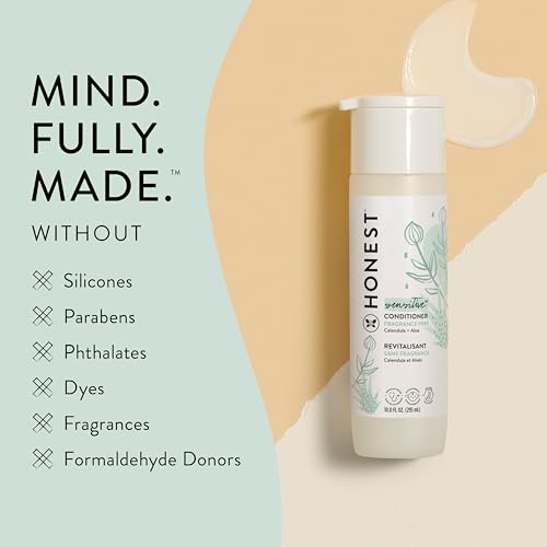 The Honest Company Fragrance Free Bundle for Sensitive Skin | 2-in-1 Cleansing Shampoo + Body Wash and Silicone Free Conditioner | Naturally Derived, Tear free, Hypoallergenic | 20 fl oz - image 5