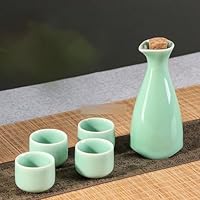 Amazon.co.jp: 酒器セット 陶器 ぐい呑み おちょこ とっくり 徳利+お