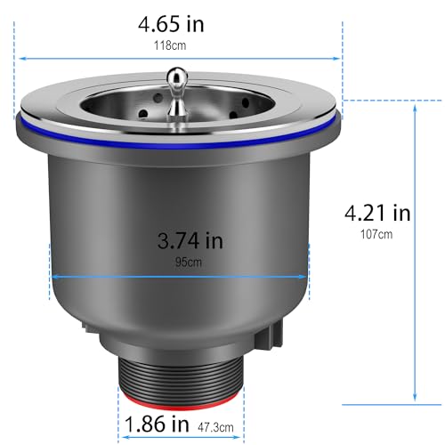 Colador para fregadero de cocina 3.5 pulgadas miniatura 5