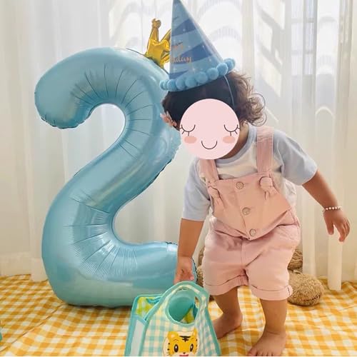 DELUXEFOX 40インチ数字バルーンレビュー｜529円で4歳の誕生日が華やかに！