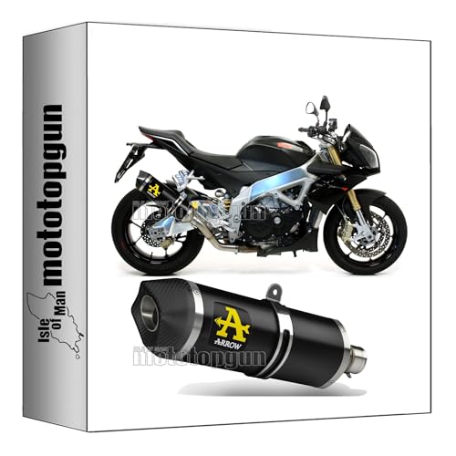 Tubo de escape homologado Arrow con fondo de carby premium para Aprilia Tuono V4-R Mototopgun 71744AKN