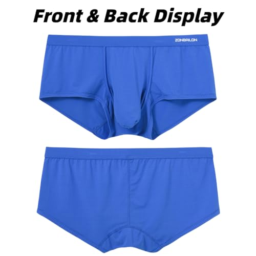 Men's Dual Pouch Underwear Mesh Breathable Boxers Briefs4