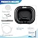 Cehim Inflatable Shampoo Basin - Portable Shampoo Bowl, Hair Washing Basin for Bedridden, Disabled,Injured, Hair Wash Tub for Dreadlocks and at Home Sink Washing (Black, 15in Inner)