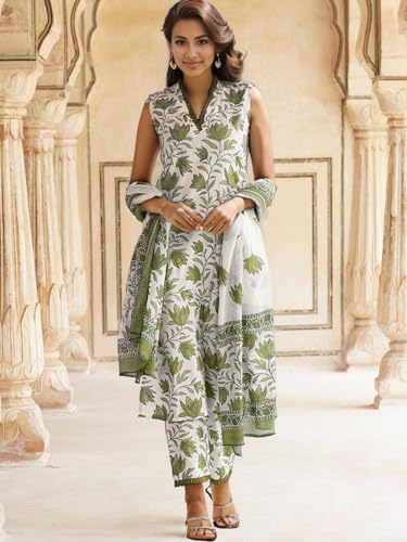 Image of SHIENZY Cotton Blend Kurta Set for Women
