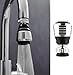 2PCS Kitchen Faucet Aerator, Splash Filter Attachment Tap 360 Rotate Swivel Saving Diffuser Nozzle Filter Adapter