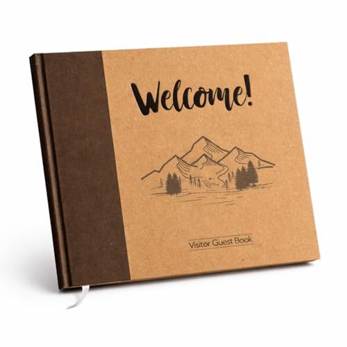 Paper 'n Such Cabin Guest Book for Vacation Homes and