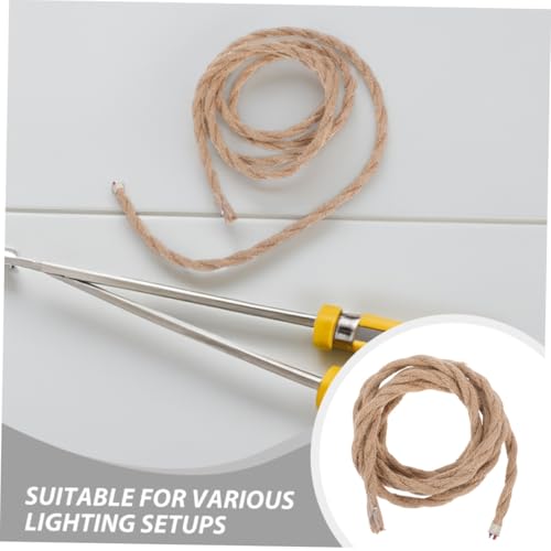 Cordon pour Lampe Isolant et Résistant en Corde Tressée Style Rétro