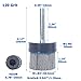 Industrial Abrasive Nylon Brush Disc Silicon Carbide Ceramic Metal Aluminum Deburring Polishing Removal Robotic Automated CNC(120Grit(50mm) Block)