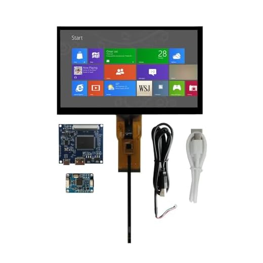 7 pollici portatile Raspberry Pi arancione Pi schermo assistito da computer sotto monitor 1024x600 LCD schermo driver Control pad digitalizzatore USB touch screen