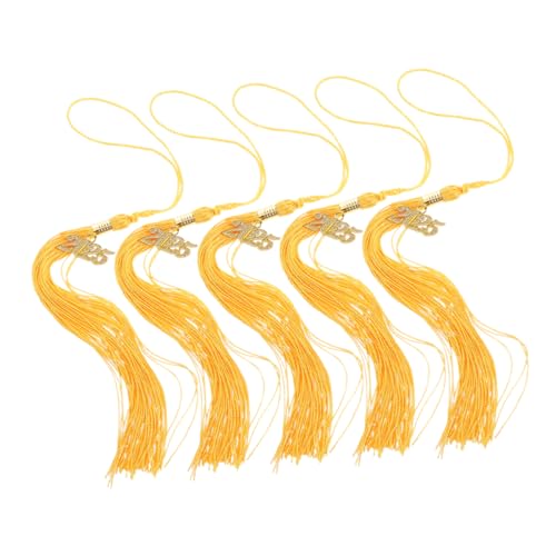 COLLBATH 5pcs Graduation Tassels for Caps Stylish Doctoral Cap Tassels Design Versatile Academic Graduation Accessories Chic Pendant for Special Day