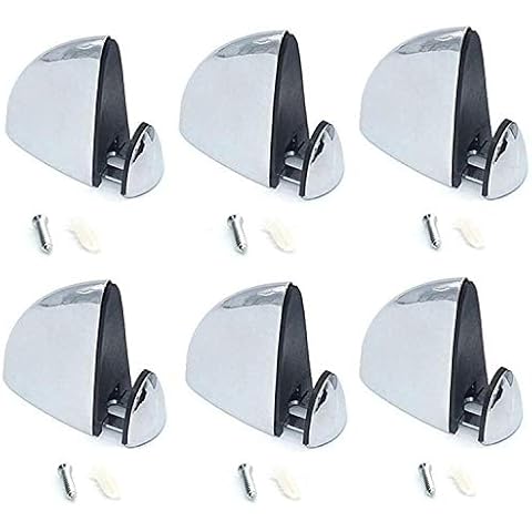 6 Pcs Glass Shelf Brackets Adjustable Glass Shelf Bracket Polished Chrome Wall Mount for 3-13mm Thickness Shelf Cover