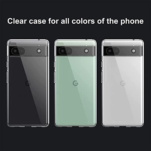 Image of Fashionury Ultra-Hybrid Soft Crystal Clear Back Case Cover for Google Pixel 6A Shockproof Design | Camera Protection Bump | Clear Back | Bumper Case Cover for Google Pixel 6A (Transparent)