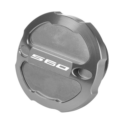 MotHeart Motorradmotor-Ölauffüllschraube M20x2.5 für TMAX 560 Tech MAX 2020-2023 Ersatz-OEM-Öl-Einfüllkappe Aus eloxiertem Aluminium Mehrere Farben Zubehör (Grau)
