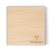Produktbild Kerbholz Holz Deko  Magnetleiste aus echtem Ahorn Holz, Multifunktional: Schlüsselbrett aus Holz, Messermagnet mit starkem Magnet, Schreibtischorganizer, Badezimmer Deko, 80mm x 80mm x 30mm