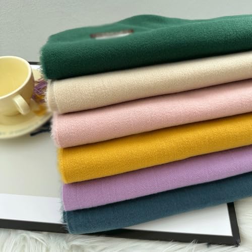 Scarf women's solid color imitation cashmere shawl collar3