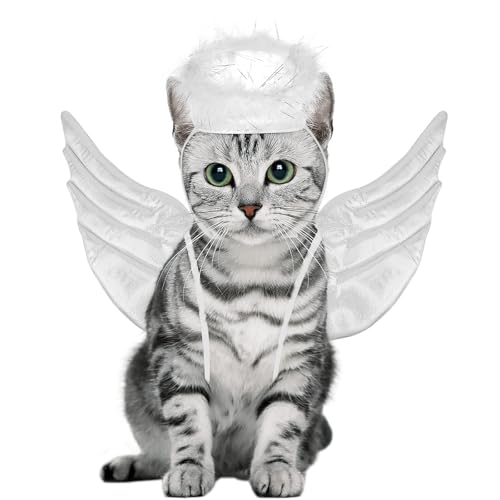 Disfraz Alas de Ángel para Mascotas Totority Plateado miniatura 2