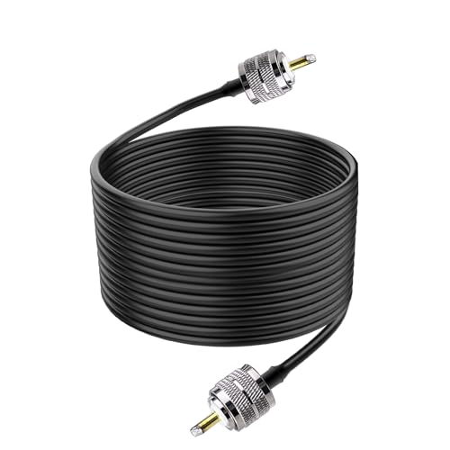 Câble coaxial RG8x UHF PL259 mâle 50 Ohm anti-perte