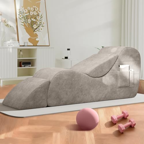 Selyteramy Yoga Lounge Chair with Lumbar & Leg Support