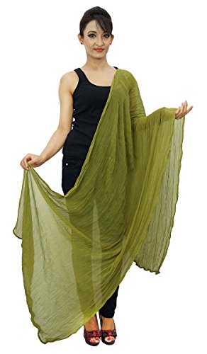 Chiffon Blend long Stole Scarves Solid Pattern Dupatta Indian Chunni Head Scarf