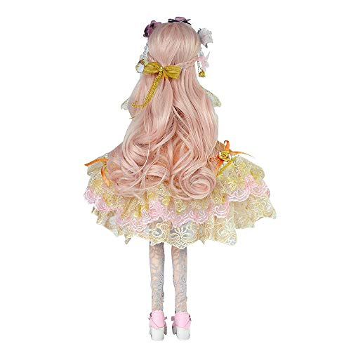 UCanaan BJD Doll, 1/3 SD Dolls 24 Inch 18 Ball Jointed Doll DIY Toys with Clothes Outfit Shoes Wig Hair Makeup, Best Gift for Girls - Carina