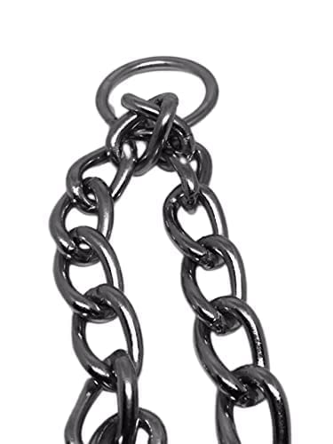 Image of Dog Metal Chain Leash I Silver Heavy Weight I Dogs Leash Chain I Heavy Duty Dog Chain I with Heavy Hook I (L - 60 Inch) Chain No-6 Weigth 750 Grams