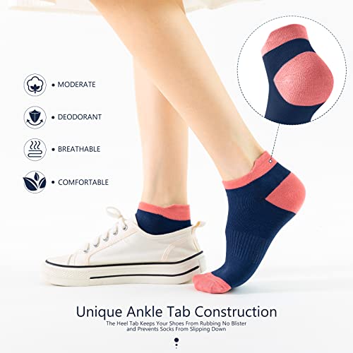 20 Pairs Ankle Socks for Women,No Show Cotton Womens Socks,Size 9-114