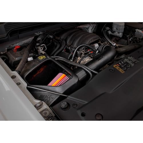 Image of K&N NextGen Cold Air Intake System: High-Flow Cotton Filter: Compatible with 2014-2020 CADILLAC /CHEVRLOET /GMC Escalade; Silverado 1500; Suburban; Tahoe; Sierra 1500; Yukon; Yukon XL; 50-3082
