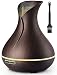 URPOWER Essential Oil Diffuser, 400ml Wood Grain Aromatherapy Diffuser Ultrasonic Cool Mist Humidifier with Color LED Lights Changing and Waterless Auto Shut-off for Bedroom Office Home Baby Room Yoga