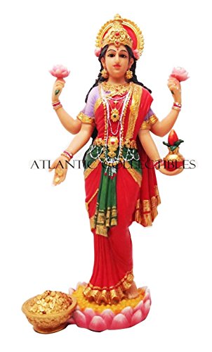 Pacific Giftware Beautiful Lakshmi Statue Deity of Beauty Hindu Goddess of Wealth Prosperity