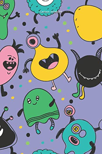 Cartoon Notebook : notebook for Kids , School notebook: 100 Lined Pages, 6x9 inches