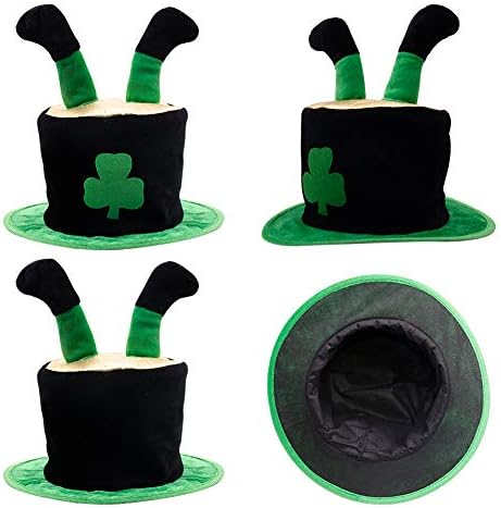VGOODALL Shamrock Hat St Patrick's Day Hat Novelty Fancy Dress Costume Hat
