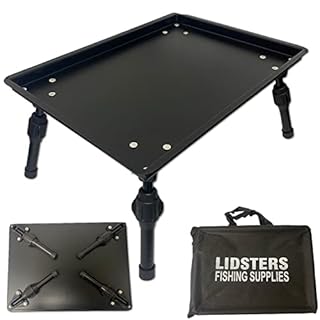 New Alloy Aluminium Metal Fishing Bivvy Bait Table Carp Coarse Tackle Lidsters