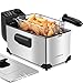 Aigostar Agni 30Hey - Semi Profesionelle Friteuse aus Edelstahl, 2200 Watt, 3 Liter Becken, BPA frei.